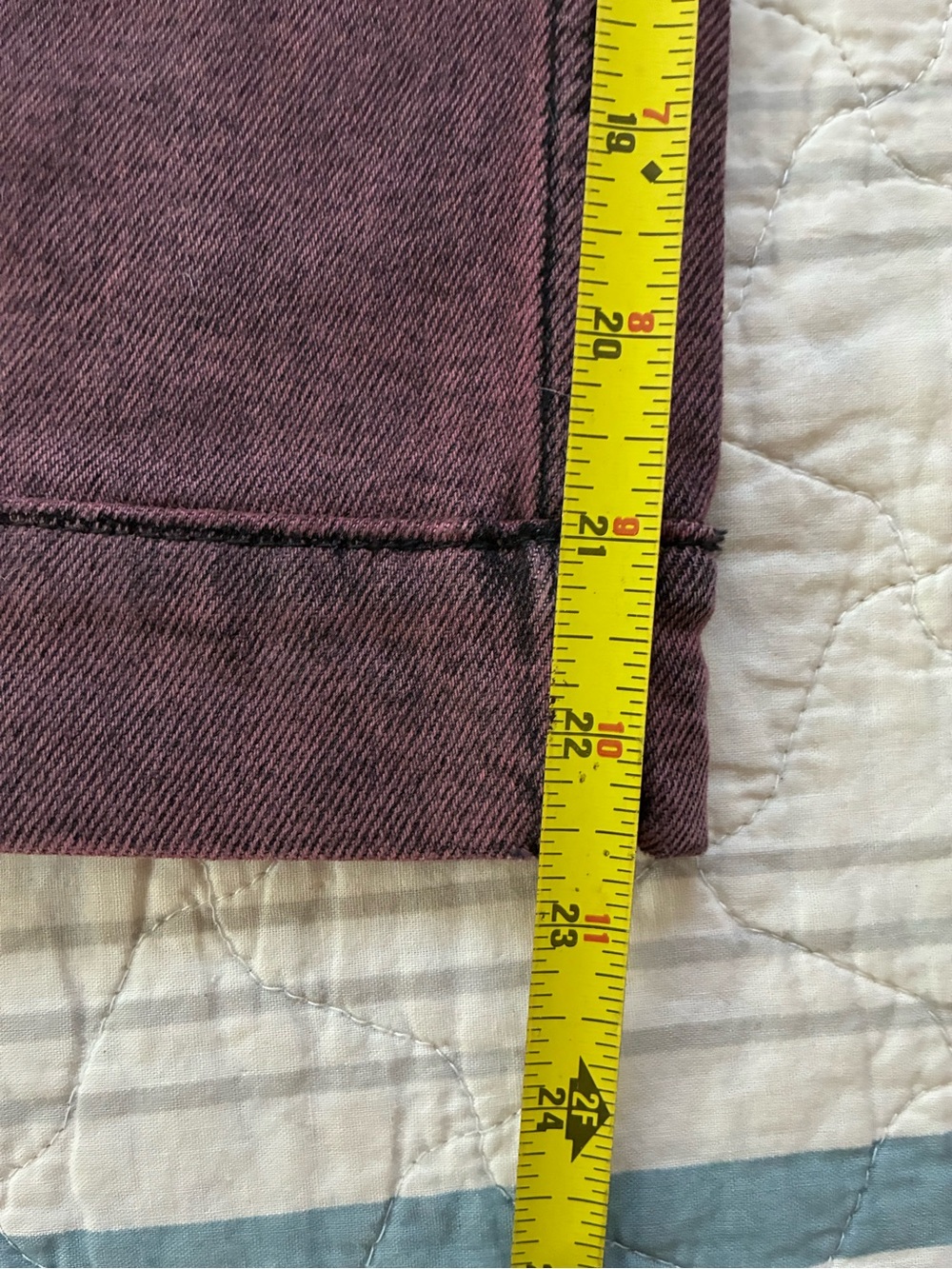 Anthropologie Pilcro Skipper High-Rise Wide-Leg Cropped Jean Size 27 Dusty Plum - Picture 5 of 11